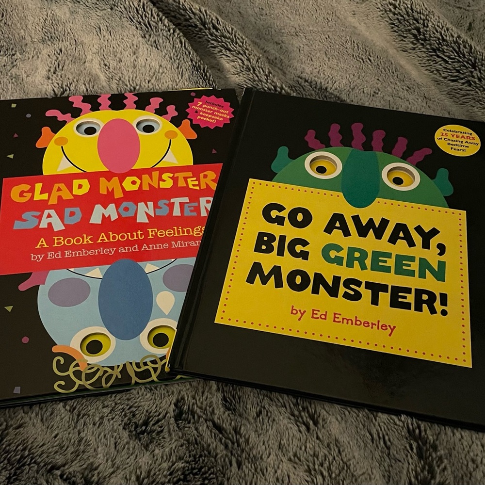 Kids Learning Books Set - Colorful Monster Stories